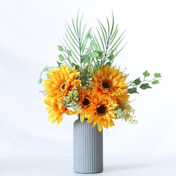 decorative flowers & wreaths artifical flower european sunflower bouquet with eucalyptus plant leaf hand holding fake home wedding decoratio
decorative flowers & wreaths artifical flower european sunflower bouquet with eucalyptus plant leaf hand holding fake home wedding decoratio