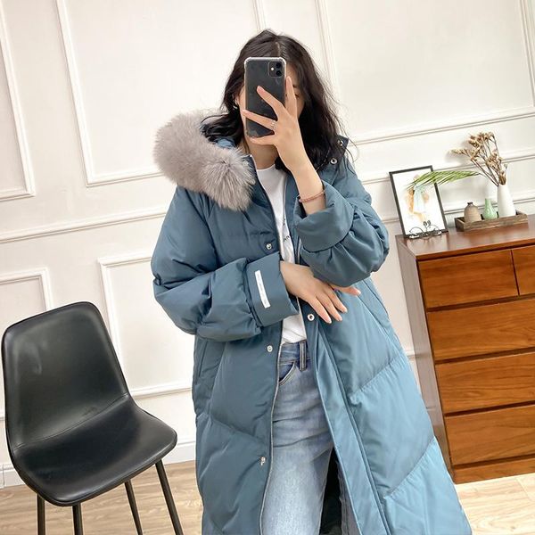 women's down & parkas zhang beibei's same 2021 winter long knee jacket thickened large wool collar korean, Black
women's down & parkas zhang beibei's same 2021 winter long knee jacket thickened large wool collar korean, Black