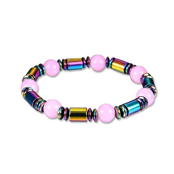 link, chain fashion simple pink gemstone european and american magnetic black gallstone bracelet
link, chain fashion simple pink gemstone european and american magnetic black gallstone bracelet