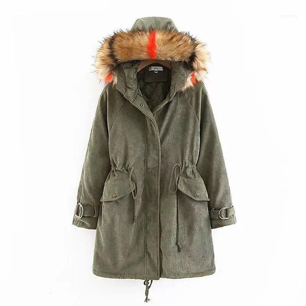 women's down & parkas solid winter jacket women warm hooded parka mujer 2021 clothes casual plus size fur collar coat cdr23491, Black
women's down & parkas solid winter jacket women warm hooded parka mujer 2021 clothes casual plus size fur collar coat cdr23491, Black