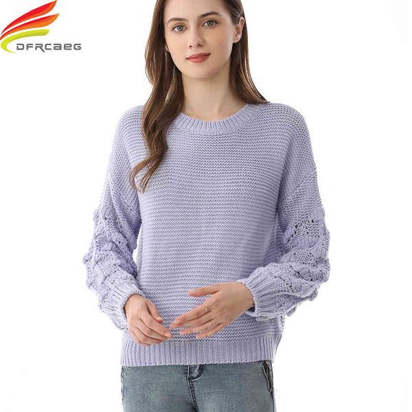 women's t-shirt sweater women winter long sleeve o neck collar knitted fashion loose warm purple sweaters and pullovers casual jum, White
women's t-shirt sweater women winter long sleeve o neck collar knitted fashion loose warm purple sweaters and pullovers casual jum, White