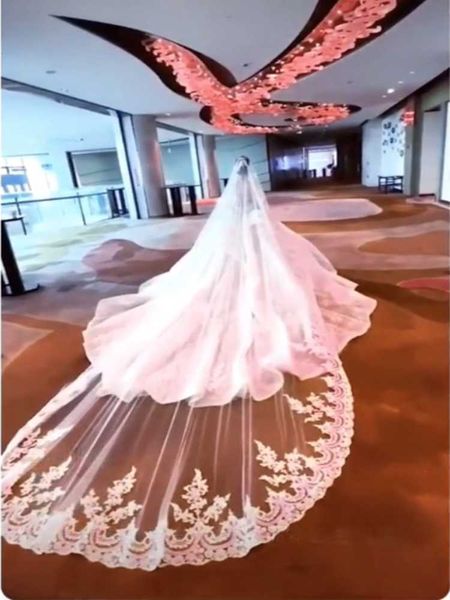 bridal veils real pos 1 t long lace wedding 4 meters white ivory veil with comb bride headpiece accessories, Black
bridal veils real pos 1 t long lace wedding 4 meters white ivory veil with comb bride headpiece accessories, Black