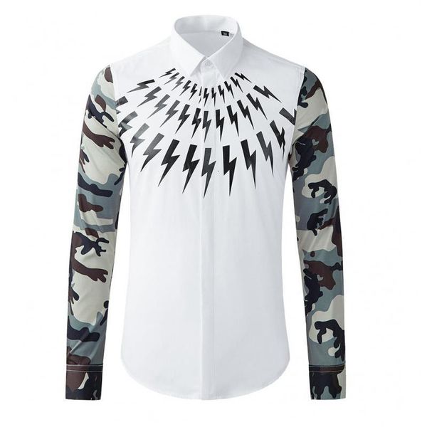 tee shirt shirt long sleeve luxury camouflage printed casual party mens fashion slim fit cotton male shirts 3xl, White;black
tee shirt shirt long sleeve luxury camouflage printed casual party mens fashion slim fit cotton male shirts 3xl, White;black