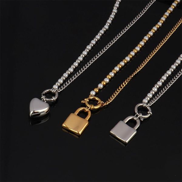 chains stainless steel necklace 2021 long chain for women twist hollow heart pendant lock jewelry gift, Silver
chains stainless steel necklace 2021 long chain for women twist hollow heart pendant lock jewelry gift, Silver