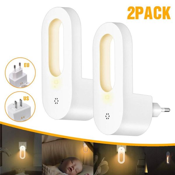 night lights ac100-240v 2pcs led plug sensor warm white light bedroom wall lamp for bathroom kitchen lighting
night lights ac100-240v 2pcs led plug sensor warm white light bedroom wall lamp for bathroom kitchen lighting
