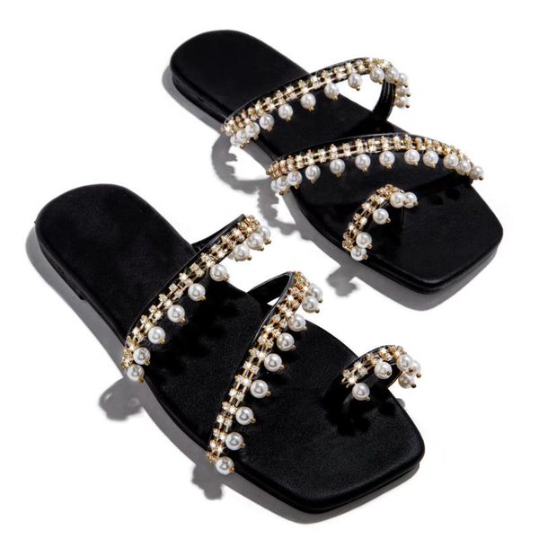 summer fashion women slippers shiny rhinestone beach ladies flat outdoor non-slip women's flip flops, Black
summer fashion women slippers shiny rhinestone beach ladies flat outdoor non-slip women's flip flops, Black