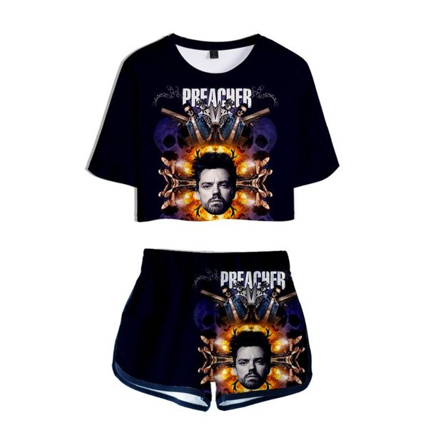 series preacher season 4 jesse cassidy tulip 3d two pieces sets women fashion girl casual t-shirt+shorts clothes women's tracksuits, Gray
series preacher season 4 jesse cassidy tulip 3d two pieces sets women fashion girl casual t-shirt+shorts clothes women's tracksuits, Gray