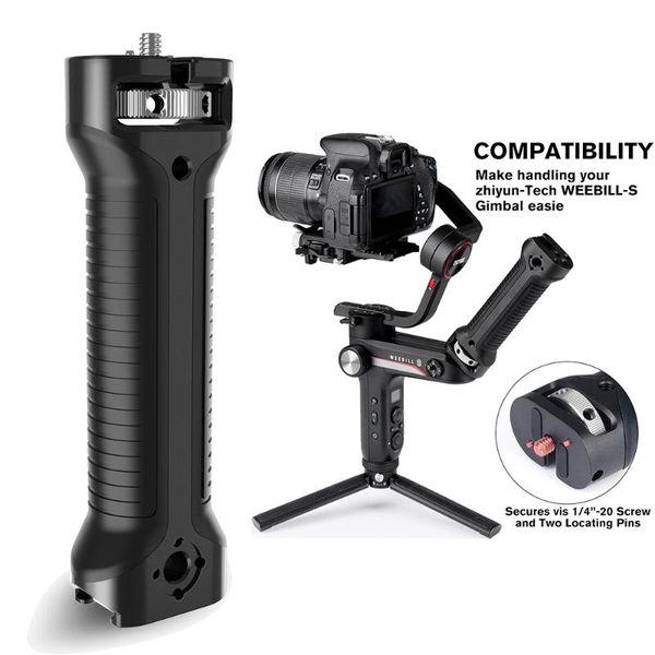 stabilizers zhiyun gimbal stabilizer handle hand grip extension rod holder with cold shoe mount 1/4" screw holes for weebill-s
stabilizers zhiyun gimbal stabilizer handle hand grip extension rod holder with cold shoe mount 1/4" screw holes for weebill-s