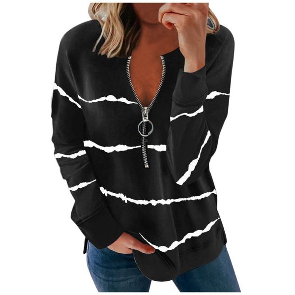 women's blouses & shirts striped zipper women fashion casual pringting western style femme clothing long sleeves vintage cotton girl to, White
women's blouses & shirts striped zipper women fashion casual pringting western style femme clothing long sleeves vintage cotton girl to, White