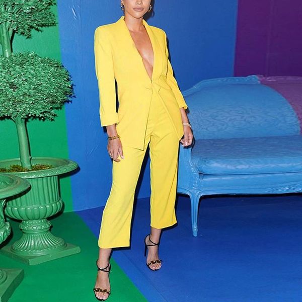 two piece dress women's suit casual lapel solid color slim jacket straight pants fashion deep v neck women two-piece suits, White
two piece dress women's suit casual lapel solid color slim jacket straight pants fashion deep v neck women two-piece suits, White