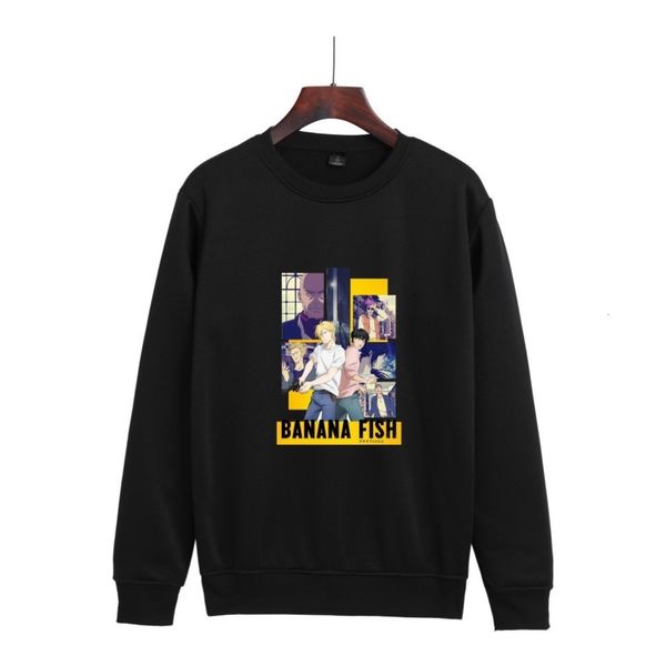 anime banana japanese fish trembling and killing machine printing casual men's and women's loose round collar sweater, Black
anime banana japanese fish trembling and killing machine printing casual men's and women's loose round collar sweater, Black