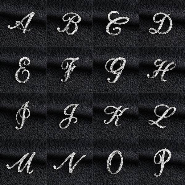 fashion a-z letter cute brooch for women men rhinestones silver color metal pins suit shirt jewelry accessories christmas gift, Gray
fashion a-z letter cute brooch for women men rhinestones silver color metal pins suit shirt jewelry accessories christmas gift, Gray