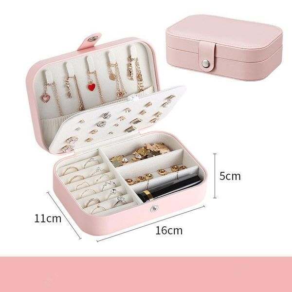 jewelry pouches, bags 2021 leather portable box double simple earrings ring casket can hold 68, Pink;blue
jewelry pouches, bags 2021 leather portable box double simple earrings ring casket can hold 68, Pink;blue