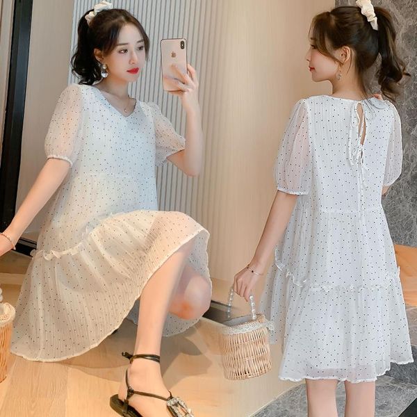 maternity dresses 833# dress summer chiffon short sleeve easy matching loose stylish nursing for pregnant women mom, White
maternity dresses 833# dress summer chiffon short sleeve easy matching loose stylish nursing for pregnant women mom, White