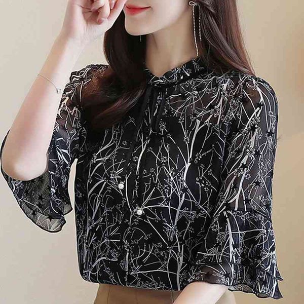 blouse women blusas mujer summer short sleeve blouse shirt women print chiffon blouse women clothes shirts d129 210426, White
blouse women blusas mujer summer short sleeve blouse shirt women print chiffon blouse women clothes shirts d129 210426, White