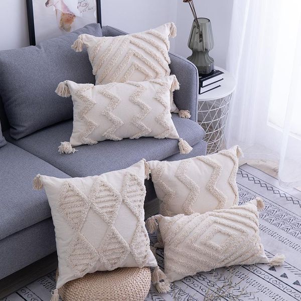cushion/decorative pillow bohemia tassels cushion cover 45x45cm/30x50cm beige handmade square boho living room bed home decoration
cushion/decorative pillow bohemia tassels cushion cover 45x45cm/30x50cm beige handmade square boho living room bed home decoration