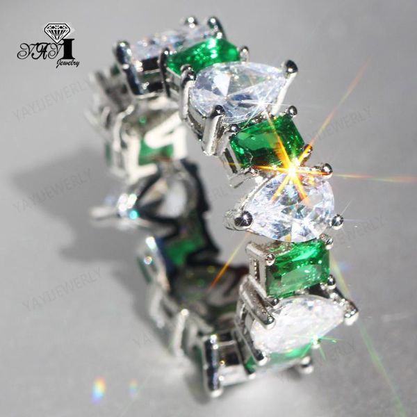 yayi jewelry fashion princess cut whole circle 14ct white green zircon silver color engagement lovers wedding party rings 1444 cluster, Golden;silver
yayi jewelry fashion princess cut whole circle 14ct white green zircon silver color engagement lovers wedding party rings 1444 cluster, Golden;silver