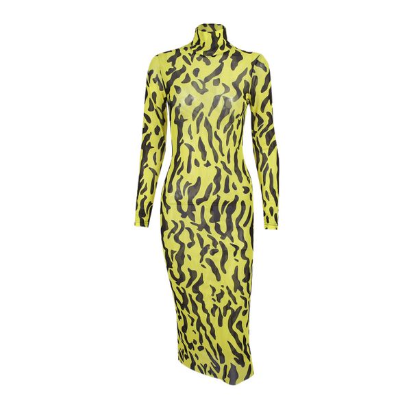 casual dresses yellow mesh see through zebra women turtleneck animal print pencil bodycon long dress autumn sexy, Black;gray
casual dresses yellow mesh see through zebra women turtleneck animal print pencil bodycon long dress autumn sexy, Black;gray