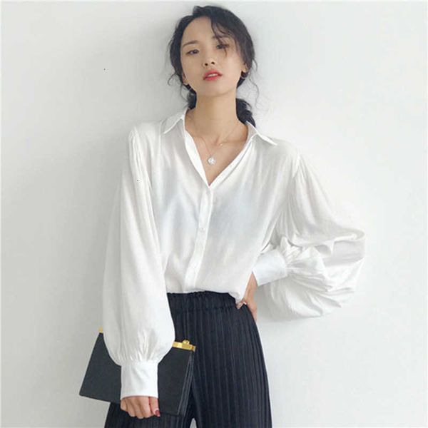 women's blouses & shirts spring summer korea fashion women loose lantern sleeve white silk quality turn-down collar c cbhp
women's blouses & shirts spring summer korea fashion women loose lantern sleeve white silk quality turn-down collar c cbhp