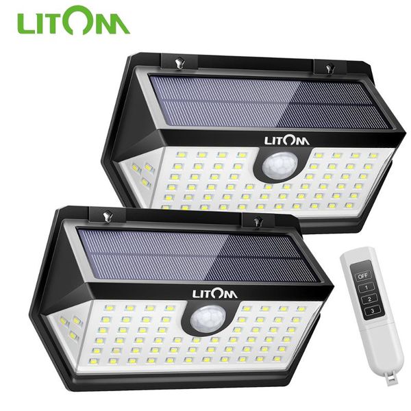 solar lamps 2 pack litom 63 led light upgraded pir motion sensor with remote controller ipx7 waterproof wall lights
solar lamps 2 pack litom 63 led light upgraded pir motion sensor with remote controller ipx7 waterproof wall lights