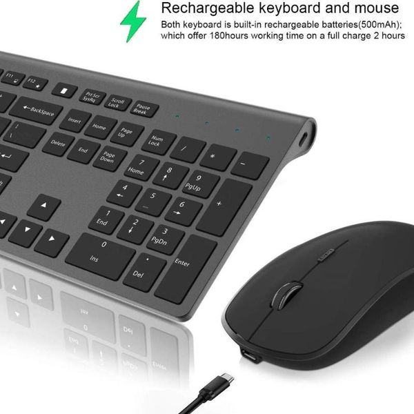 keyboard mouse combos wireless and set, 2.4g ergonomics, silent mouse, full-size keyboard, suitable for home office, conference, tv
keyboard mouse combos wireless and set, 2.4g ergonomics, silent mouse, full-size keyboard, suitable for home office, conference, tv