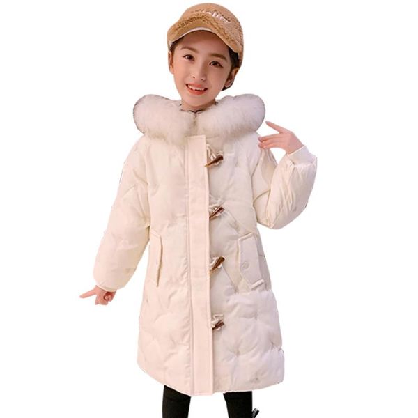 down coat girls long fur hoodies thick warm children's jacket for cotton padded kids teenage clothes, Blue;gray
down coat girls long fur hoodies thick warm children's jacket for cotton padded kids teenage clothes, Blue;gray