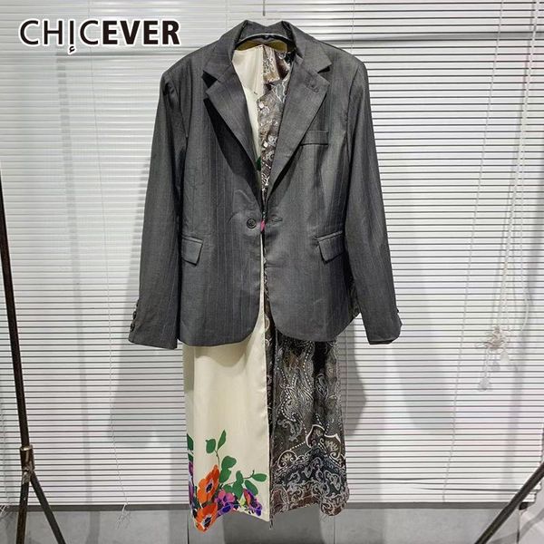 women's suits & blazers chicever straight patchwork print blazer for women notched long sleeve hit color loose female 2021 fashion clot, White;black
women's suits & blazers chicever straight patchwork print blazer for women notched long sleeve hit color loose female 2021 fashion clot, White;black