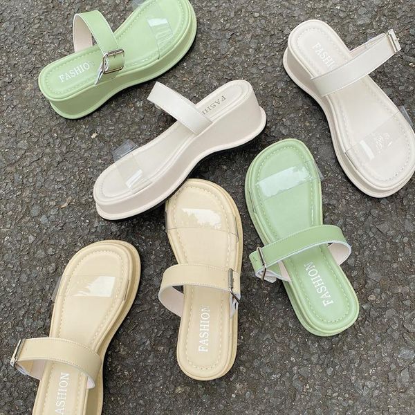 slippers female shoes ladies' transparent heel luxury slides platform med 2021 flat soft designer fashion pu rubber women, Black
slippers female shoes ladies' transparent heel luxury slides platform med 2021 flat soft designer fashion pu rubber women, Black