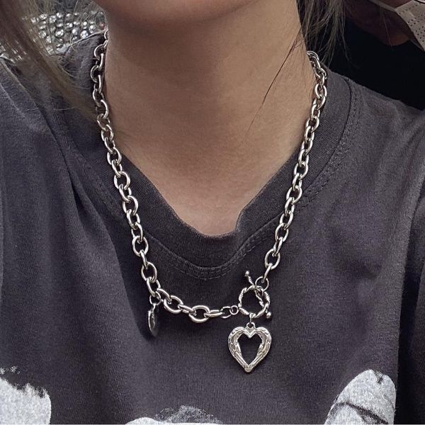 chokers ins stainless steel love necklace simple retro creative hollow peach heart for women girls fashion jewelry gift, Golden;silver
chokers ins stainless steel love necklace simple retro creative hollow peach heart for women girls fashion jewelry gift, Golden;silver