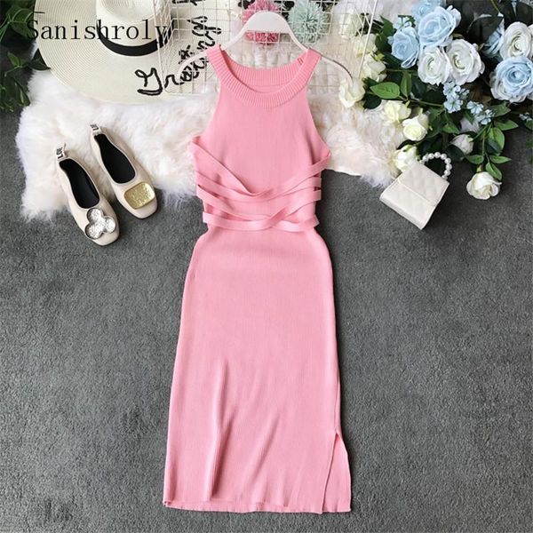casual dresses sanishroly summer autumn women long spaghetti strap dress sheath halter knitted female split tank vestidos se591, Black;gray
casual dresses sanishroly summer autumn women long spaghetti strap dress sheath halter knitted female split tank vestidos se591, Black;gray