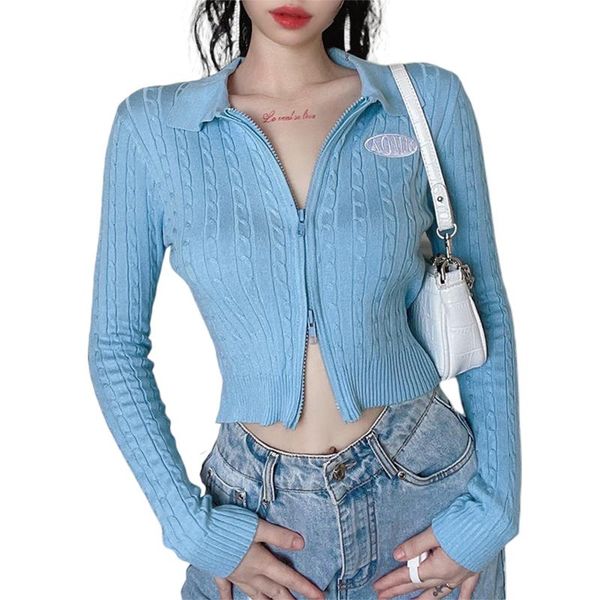 women's jackets women autumn spring short cable-knit sweater adults embroidery long sleeve turn-down collar zipper cardigan coats, Black;brown
women's jackets women autumn spring short cable-knit sweater adults embroidery long sleeve turn-down collar zipper cardigan coats, Black;brown