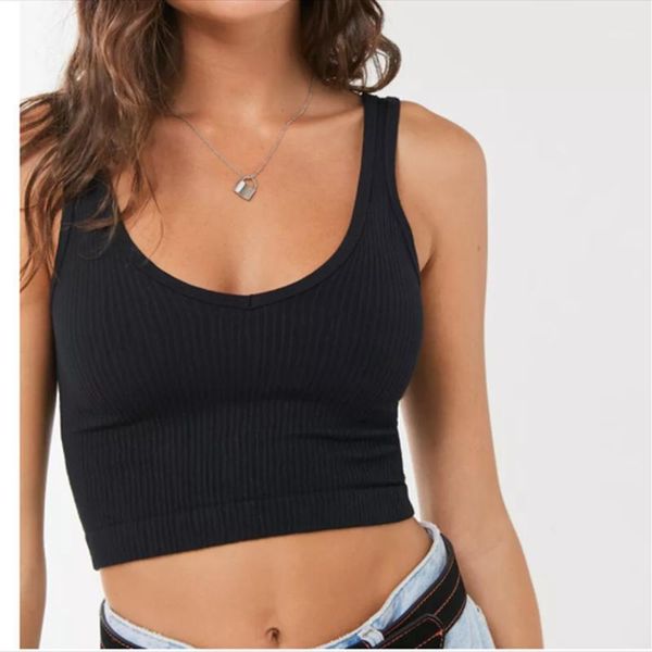 summer women crop tank female vest seamless bra lingerie sleeveless cami tees plus size camisole camisoles & tanks, Black;white
summer women crop tank female vest seamless bra lingerie sleeveless cami tees plus size camisole camisoles & tanks, Black;white