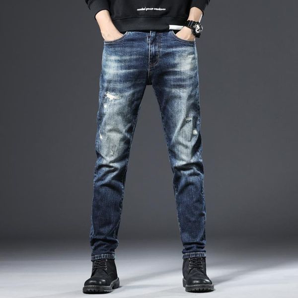 men's jeans slim skinny fashion patch blue stretch denim pants
men's jeans slim skinny fashion patch blue stretch denim pants