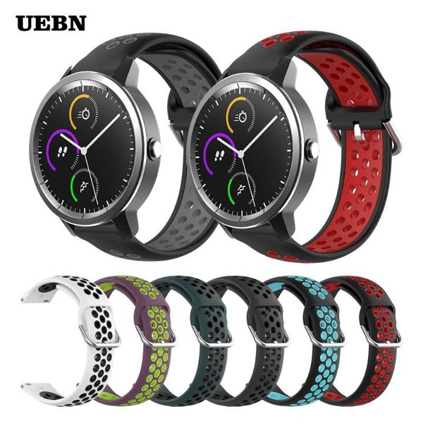 watch bands uebn sport silicone breathable strap for garmin active bracelet vivoactive 3 4 replacement watchbands, Black;brown
watch bands uebn sport silicone breathable strap for garmin active bracelet vivoactive 3 4 replacement watchbands, Black;brown