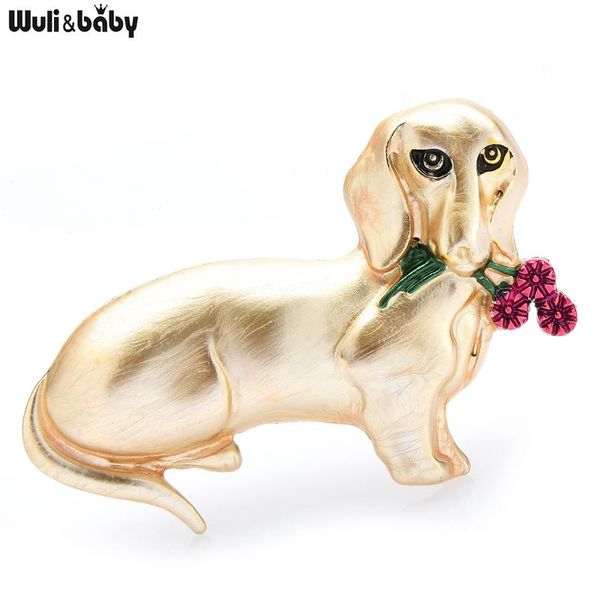 pins, brooches wuli&baby biting flowers dog brooch pins for women men 2-color enamel animal pets casual gifts, Gray
pins, brooches wuli&baby biting flowers dog brooch pins for women men 2-color enamel animal pets casual gifts, Gray