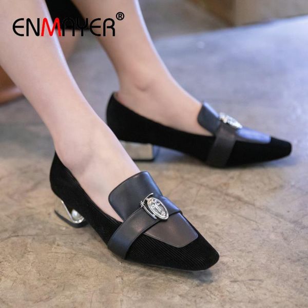 dress shoes enmayer 2021 basic women luxury square toe slip-on corduroy casual genuine leather high heels 34-39, Black
dress shoes enmayer 2021 basic women luxury square toe slip-on corduroy casual genuine leather high heels 34-39, Black