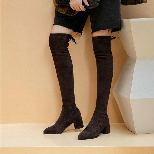 boots sianie tianie 2022 winter spring faux suede stretch overknees booties chunky heels female women over-the-knee high, Black
boots sianie tianie 2022 winter spring faux suede stretch overknees booties chunky heels female women over-the-knee high, Black