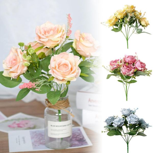 heads artificial rose flowers bouquet simulation silk home office party wedding festival decoration decorative & wreaths 
heads artificial rose flowers bouquet simulation silk home office party wedding festival decoration decorative & wreaths