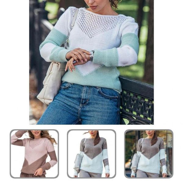 women's sweaters lady casual contrast color plain weave pullover women loose o neck for party, White;black
women's sweaters lady casual contrast color plain weave pullover women loose o neck for party, White;black