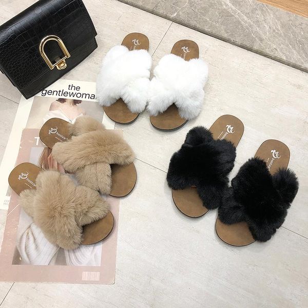 slippers 2021 women furry ladies cute plush hair fluffy sandals women's fur winter warm for, Black
slippers 2021 women furry ladies cute plush hair fluffy sandals women's fur winter warm for, Black