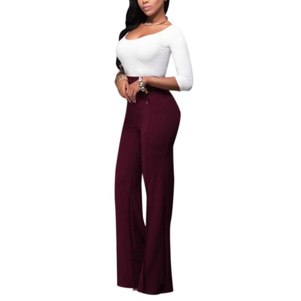 women's pants & capris 2021 women casual stretch trousers elastic high waist decorative buttons loose straight pantalones mujer, Black;white
women's pants & capris 2021 women casual stretch trousers elastic high waist decorative buttons loose straight pantalones mujer, Black;white