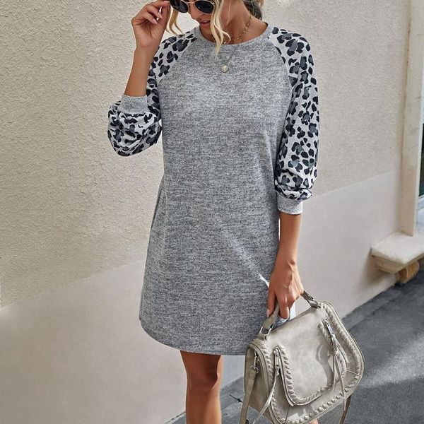 women's casual dress outdoor home clothes ladies leopard color matching long sleeve female fashion print #3 dresses, Black;gray
women's casual dress outdoor home clothes ladies leopard color matching long sleeve female fashion print #3 dresses, Black;gray