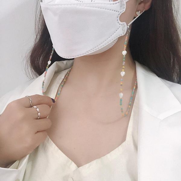 chains handmade beaded chain two-way heart korea anti-lost women's glasses necklace, Silver
chains handmade beaded chain two-way heart korea anti-lost women's glasses necklace, Silver