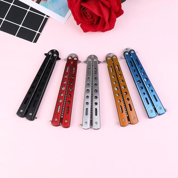 stainless steel practice butterfly in knife trainer training dull tool outdoor camping comb1, Silver
stainless steel practice butterfly in knife trainer training dull tool outdoor camping comb1, Silver