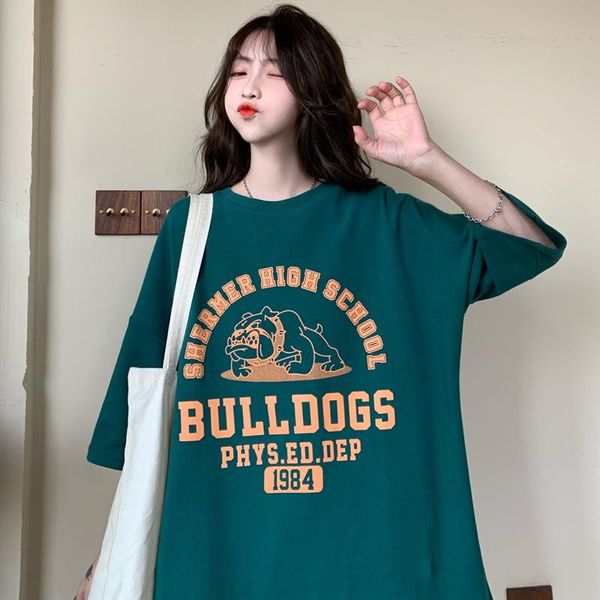 european and american street hiphop short sleeve t-shirt women's loose port fashion ins harajuku style bf letter printed half, White
european and american street hiphop short sleeve t-shirt women's loose port fashion ins harajuku style bf letter printed half, White