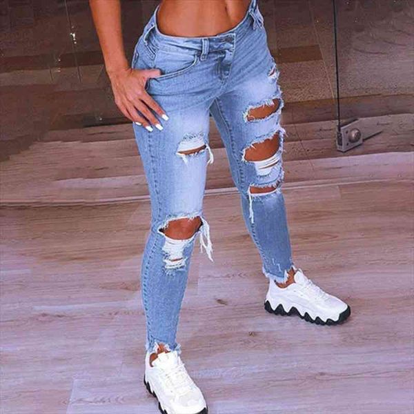 summer spring denim ripped women jeans hole stretch high waist ladies plus size full length pencil pants, Blue
summer spring denim ripped women jeans hole stretch high waist ladies plus size full length pencil pants, Blue