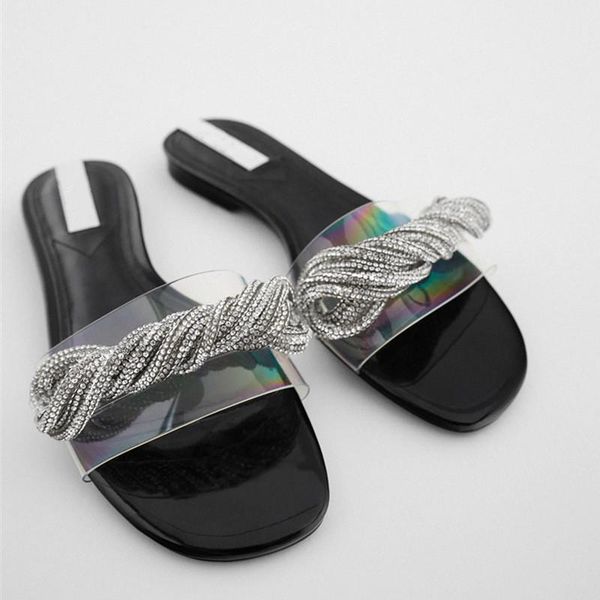 slippers flat shoes female woman's slides transparent heel low 2021 summer rubber bling pvc cotton fabric scandals basic hoof, Black
slippers flat shoes female woman's slides transparent heel low 2021 summer rubber bling pvc cotton fabric scandals basic hoof, Black