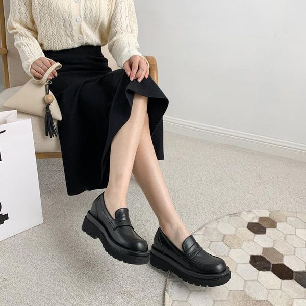 dress shoes women wedges pumps square toe platform loafers leather slip on sandal casual thick bottom designer zapatos de mujer, Black
dress shoes women wedges pumps square toe platform loafers leather slip on sandal casual thick bottom designer zapatos de mujer, Black