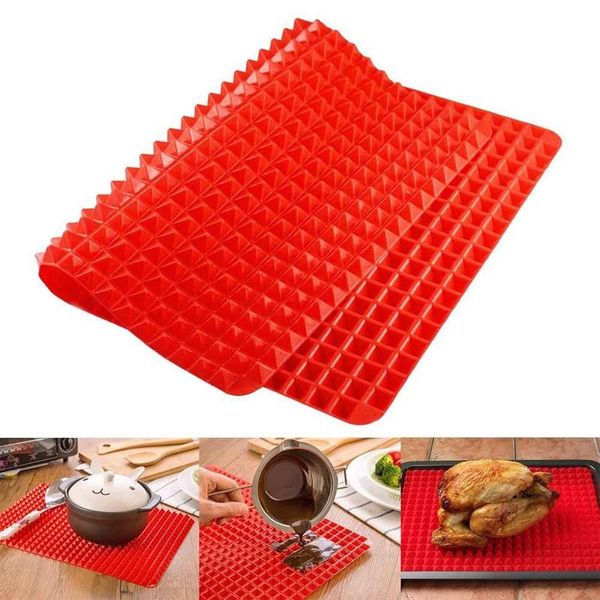tools & accessories 1pcs silicone pyramid bbq grill mat oil baking pad cooking sheet tray non-stick food grade barbecue bakeware gadgets
tools & accessories 1pcs silicone pyramid bbq grill mat oil baking pad cooking sheet tray non-stick food grade barbecue bakeware gadgets