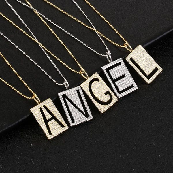 zircon stone a-z 26 initials square pendant letter necklace for women gold color alphabet copper beads chain jewelry necklaces, Silver
zircon stone a-z 26 initials square pendant letter necklace for women gold color alphabet copper beads chain jewelry necklaces, Silver